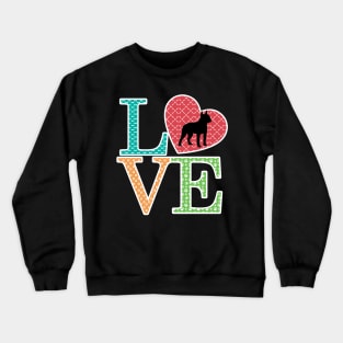 Love boston terrier best boston terrier Crewneck Sweatshirt